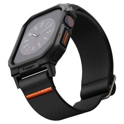 Spigen Lite Fit Pro - удароустойчив TPU кейс с вградена каишка за Apple Watch 10 46мм (2024) (черен)  6