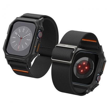 Spigen Lite Fit Pro - удароустойчив TPU кейс с вградена каишка за Apple Watch 10 46мм (2024) (черен)  9