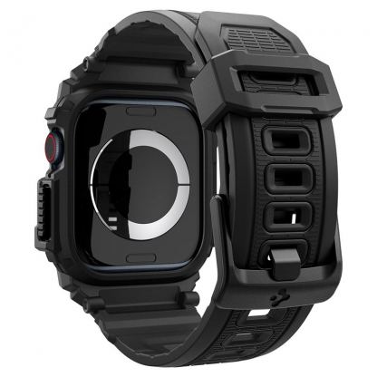 Spigen Rugged Armor Pro Case - удароустойчив TPU кейс с вградена каишка за Apple Watch 10 46мм (2024) (черен) 2