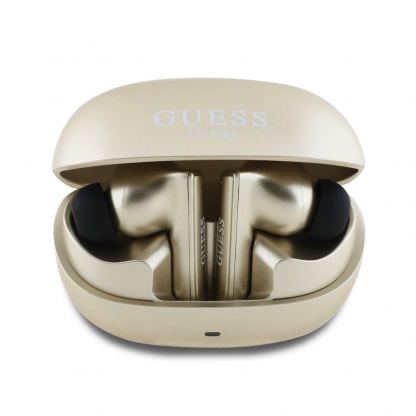 Guess Capsule ANC ENC Stereo TWS Headset - безжични блутут слушалки със зареждащ кейс за мобилни устройства (златист)  3