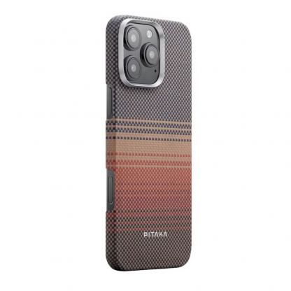Pitaka MagEZ 5 Sunset Aramid Fiber Case - кевларен кейс с MagSafe за iPhone 16 Pro Max (шарен) 2