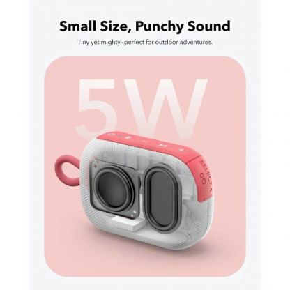 Anker SoundCore Select 4 Go Bluetooth Speaker - безжичен блутут спийкър за мобилни устройства (бял-розов) 2