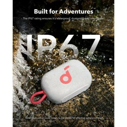 Anker SoundCore Select 4 Go Bluetooth Speaker - безжичен блутут спийкър за мобилни устройства (бял-розов) 5