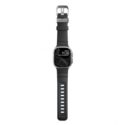 Nomad Rocky Point Strap - силиконова каишка за Apple Watch 42мм, 44мм, 45мм, 46мм, Ultra 49мм (черен) 7