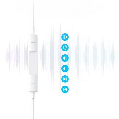 Choetech OC-A011 In-Ear USB-C Stereo Headphones - слушалки с USB-C кабел, управление на звука и микрофон (бял) 4