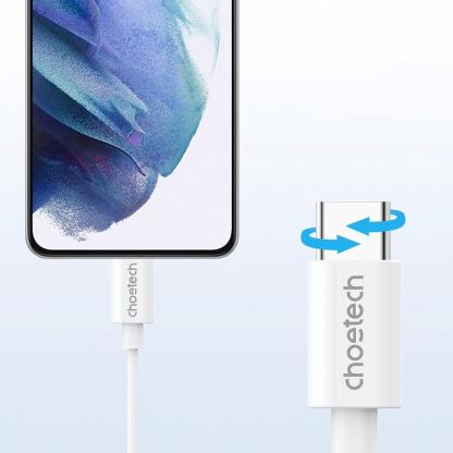 Choetech OC-A011 In-Ear USB-C Stereo Headphones - слушалки с USB-C кабел, управление на звука и микрофон (бял) 7