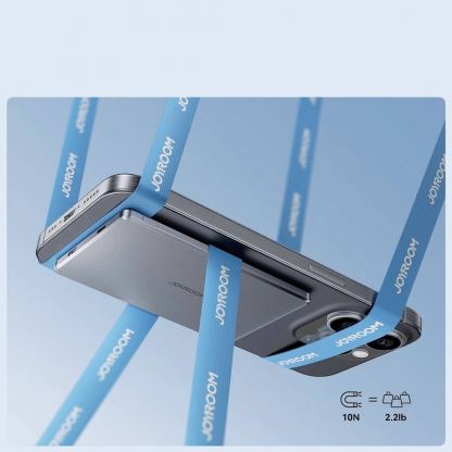 Joyroom Ultra Slim Magnetic Wireless Quick Charging Power Bank 5000 mAh 20W - преносима външна батерия с Lightning порт, USB-C изход и безжично зареждане с MagSafe (сив) 12