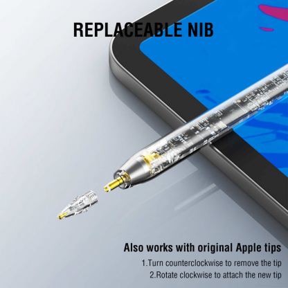 4smarts Active Pencil Pro Lucid Stylus - професионална писалка за iPad (прозрачен) 8