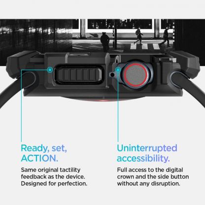 Spigen Rugged Armor Case - удароустойчив TPU кейс за Apple Watch 10 46мм (2024) (черен) 13