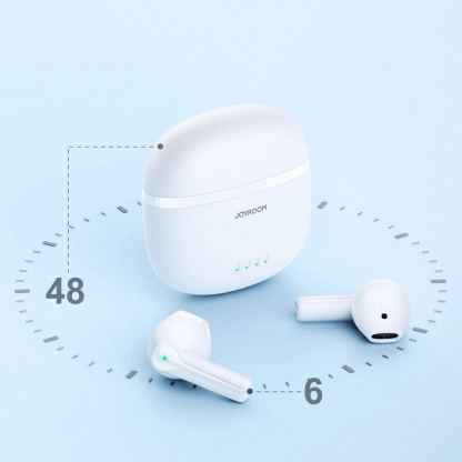 Joyroom TWS Bluetooth Earphones ENC JR-TL11 - безжични блутут слушалки със зареждащ кейс (бял) 7