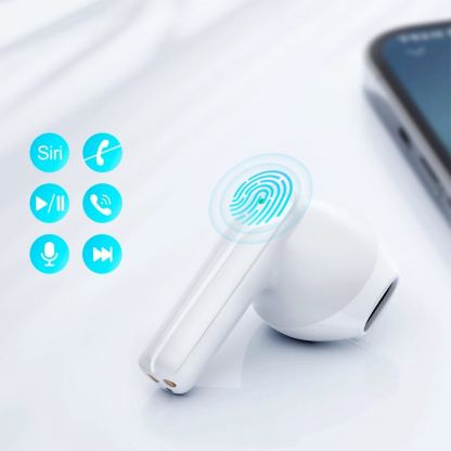 Joyroom TWS Bluetooth Earphones ENC JR-TL11 - безжични блутут слушалки със зареждащ кейс (бял) 10