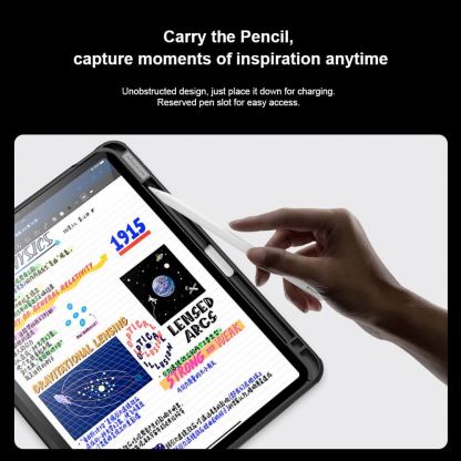 Nillkin CamShield Pad Case - удароустойчив хибриден кейс с поставка за iPad Air 11 (2024), iPad Air 5 (2022), iPad Air 4 (2020) iPad Pro 11 M2 (2022), iPad Pro 11 M1 (2021), iPad Pro 11 (2020), iPad Pro 11 (2018) (черен) 10