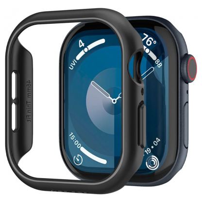 Spigen Thin Fit Case - качествен твърд кейс за Apple Watch 10 46мм (2024) (черен) 9
