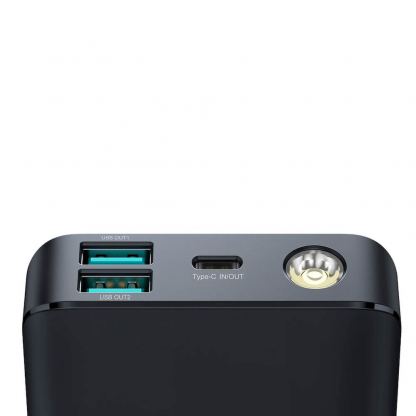 Joyroom Digital Display Power Bank 30W 10000 mAh - външна батерия с 2xUSB-A и 1xUSB-C изходи и технология за бързо зареждане (черен) 3