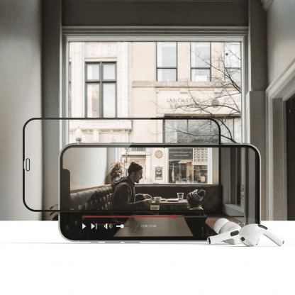 Hofi Glass Pro Plus Tempered Glass 2.5D 2 Pack - 2 броя калени стъклени защитни покрития за дисплея на Samsung Galaxy A16 (черен-прозрачен) 3