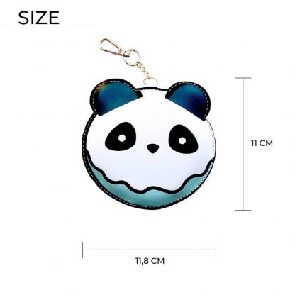 3D Panda Power Bank With Keyring 2200 mAh - компактна външна батерия с 1xUSB-A изход за мобилни устройства (бял) 3