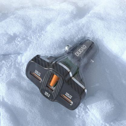 Dudao R78 Fast Car Charger PD 78W - зарядно за кола с 2xUSB-C и USB-A изходи с технология за бързо зареждане (черен) 8
