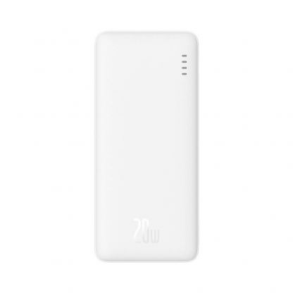 Baseus Airpow Fast Charging Power Bank 20W 10000 mAh - външна батерия с 1xUSB-A и 1xUSB-C изходи с технология за бързо зареждане (бял)  2