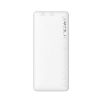 Baseus Airpow Fast Charging Power Bank 20W 10000 mAh - външна батерия с 1xUSB-A и 1xUSB-C изходи с технология за бързо зареждане (бял)  3