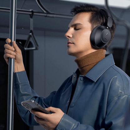 Baseus Bass 30 Max Bluetooth Wireless On-Ear Headphones - безжични блутут слушалки с микрофон за мобилни устройства (черен) 9