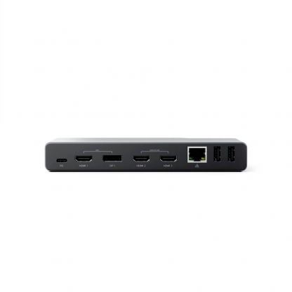 Alogic DV4 14-in-1 Quad  Display USB-C Docking Station - мултифункционална док станция за свързване на допълнителна периферия за компютри с USB-C порт (тъмносив) 5