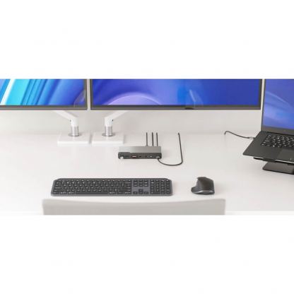 Alogic DV4 14-in-1 Quad  Display USB-C Docking Station - мултифункционална док станция за свързване на допълнителна периферия за компютри с USB-C порт (тъмносив) 11