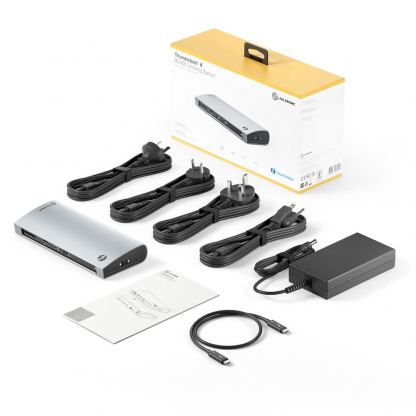 Alogic Blaze Thunderbolt 4 Docking Station - мултифункционална док станция за свързване на допълнителна периферия за компютри с USB-C порт (тъмносив) 15