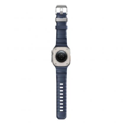 Nomad Rocky Point Strap - силиконова каишка за Apple Watch 42мм, 44мм, 45мм, 46мм, Ultra 49мм (тъмносин) 8