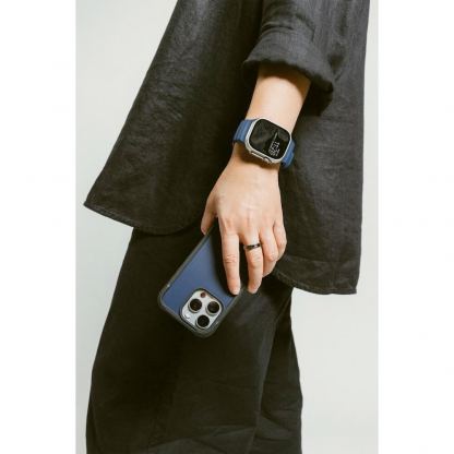 Nomad Rocky Point Strap - силиконова каишка за Apple Watch 42мм, 44мм, 45мм, 46мм, Ultra 49мм (тъмносин) 11