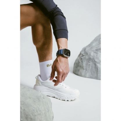 Nomad Rocky Point Strap - силиконова каишка за Apple Watch 42мм, 44мм, 45мм, 46мм, Ultra 49мм (тъмносин) 14