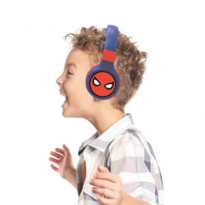 Lexibook SpiderMan Wireless On-Ear Headphones - безжични слушалки подходящи за деца (син-червен) 4