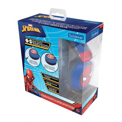 Lexibook SpiderMan Wireless On-Ear Headphones - безжични слушалки подходящи за деца (син-червен) 5