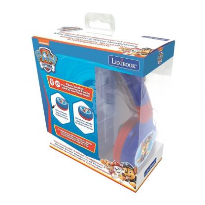 Lexibook Paw Patrol Wireless On-Ear Headphones - безжични слушалки подходящи за деца (син-червен) 5