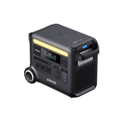 Anker Solix F2600 Portable Power Station 2560Wh - мощна външна батерия с 3 x AC (220V за ел. мрежа), 3 x USB-C, 2 x USB-A изходи и две гнезда за кола (черен)  2