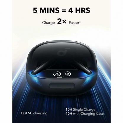 Anker Soundcore Liberty 4 Pro NC TWS Noise-Cancelling Earbuds - безжични блутут слушалки със зареждащ кейс за мобилни устройства (черен)  2