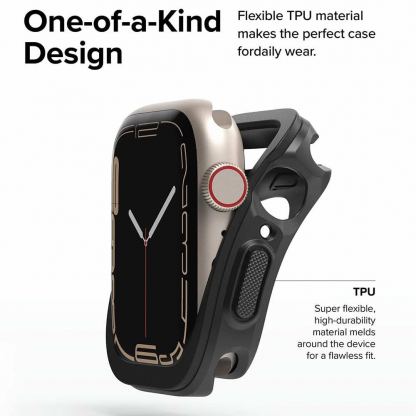 Ringke Air Sports Case - силиконов (TPU) кейс за Apple Watch 10 42мм (2024) (черен) 3