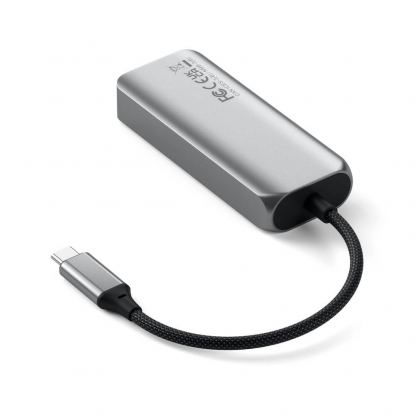 Satechi USB-C 4-in-1 2.5 Gigabit Ethernet Adapter - 3-портов USB-C хъб и 2.5 Gigabit Ethernet порт за MacBook и устройства с USB-C (тъмносив) 3