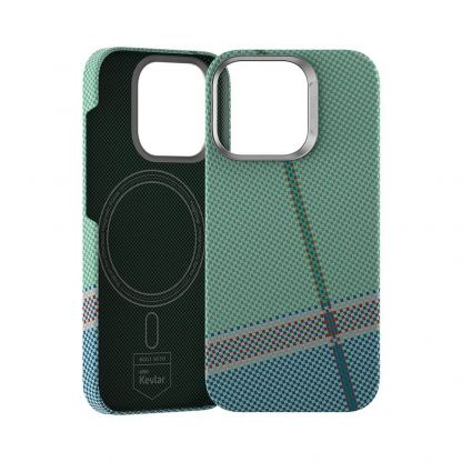 Benks Armor Air PassionGreen Kevlar Case 600D - кевларен кейс с MagSafe за iPhone 16 Pro (зелен) 2