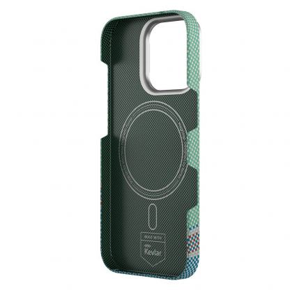 Benks Armor Air PassionGreen Kevlar Case 600D - кевларен кейс с MagSafe за iPhone 16 Pro (зелен) 3