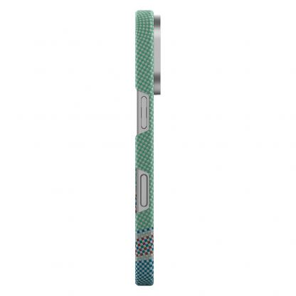 Benks Armor Air PassionGreen Kevlar Case 600D - кевларен кейс с MagSafe за iPhone 16 Pro (зелен) 5