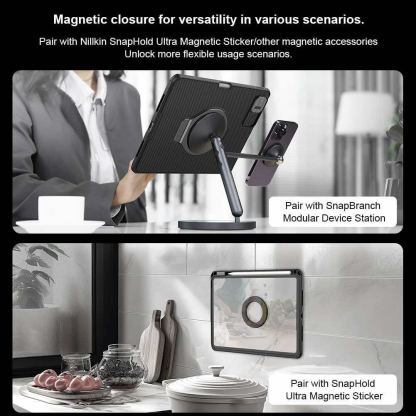 Nillkin CamShield Pad Case - удароустойчив хибриден кейс с поставка за iPad Pro 13 (2024) (черен) 7