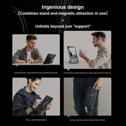 Nillkin CamShield Pad Case - удароустойчив хибриден кейс с поставка за iPad Pro 13 (2024) (черен) 8