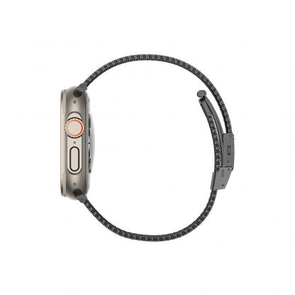 AmazingThing Titan Metal Milanese Band - стоманена каишка за Apple Watch 42мм, 44мм, 45мм, 46мм, Ultra 49мм (черен) 6
