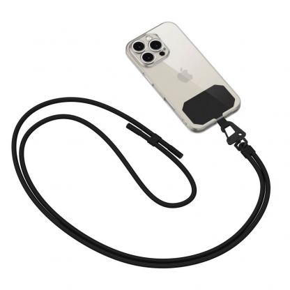 Tech-Protect C5S Rope Universal Necklace Phone Lanyard - универсална връзка за носене през врата за смартфони (черен) 2