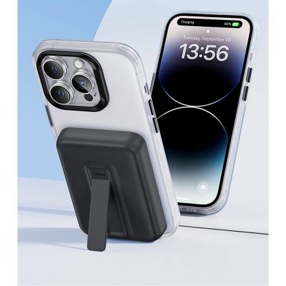 Benks MagSafe Powerbank MP09 6000 mAh - преносима външна батерия с безжично зареждане с MagSafe (черен) 7