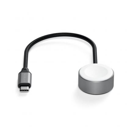 Satechi USB-C Magnetic Fast Charging Cable for Apple Watch - USB-C кабел за зареждане на Apple Watch (18 см) (тъмносив) 4