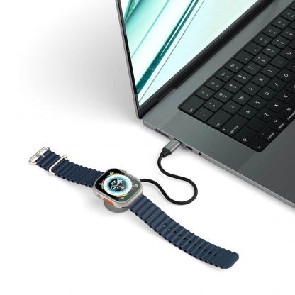 Satechi USB-C Magnetic Fast Charging Cable for Apple Watch - USB-C кабел за зареждане на Apple Watch (18 см) (тъмносив) 5