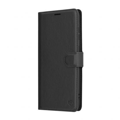 Techsuit Leather Folio - кожен калъф с поставка и отделение за кр. карти за Samsung Galaxy A36 5G (черен) 4
