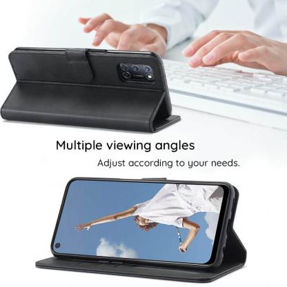 Techsuit Diary Book Wallet Leather Flip Case - кожен калъф, тип портфейл за Samsung Galaxy A36 5G (черен) 4