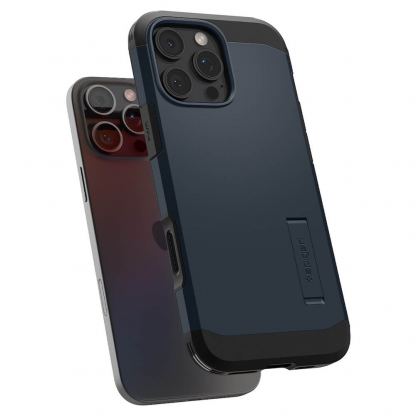 Spigen Tough Armor T AI MagSafe Case - хибриден кейс с най-висока степен на защита с MagSafe за iPhone 16 Pro (тъмносив) 9